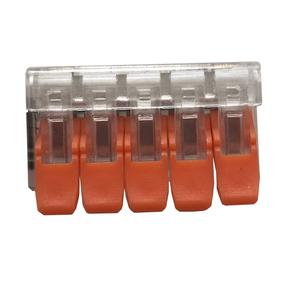 Klemmplokk Elektrowerk, 0,2–4 mm², 5 koht., 32 A, oranž v.