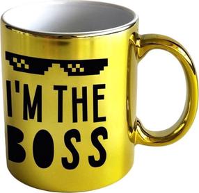 Puodelis I'm The Boss, aukso sp., 0.3 l