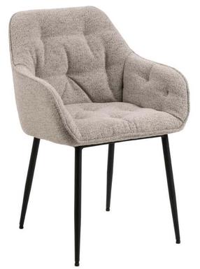 Valgomojo kėdė Brooke Monza 60, matinė, juoda sp./rusva sp., 55 cm x 58 cm x 83 cm