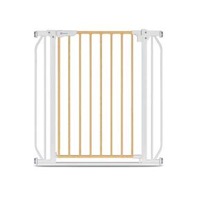 Turvavärav Lionelo Truus Slim, 105 cm x 80 cm, pruun v./valge v.