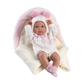 Lelle - jaundzimušais ar aksesuāriem Llorens Bimba 63594, 35 cm, balta krās.