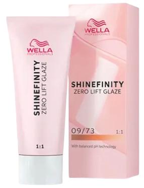 Plaukų dažai Wella Professionals Shinefinity, caramel milk sp., 09/73, 60 ml