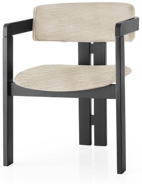 Söögitoa tool Kalune Design CO 006 974NMB1711, matt, must v./helehall v., 49 cm x 58 cm x 76 cm