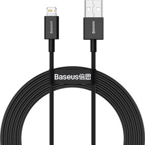 Кабель Baseus BSU2659BLK, USB Type C/Lightning, 200 см, черный цв.