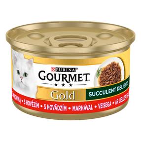 Kassi märgtoit Gourmet Gold, veiseliha, 0.085 kg
