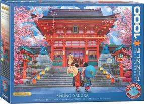 Dėlionė Eurographics Spring Sakura 473715, 48 cm x 68 cm, 1000 vnt., įvairių spalvų