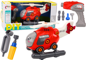  Žaislinis sraigtasparnis Lean Toys Cartoon, raudona sp.