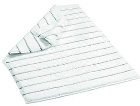 Vannas istabas paklājs Foutastic Striped Terry 581CAN1523, balts krās./tumši pelēka krās., 90 cm x 60 cm