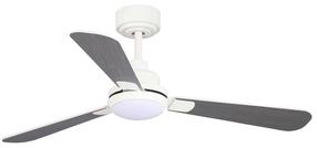 Laeventilaator koos lambiga CristalRecord Noe 85-303-18-111, 18 W, 1 tk, valge v./hall v.