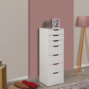 Komoda Kalune Design Flow 801CMY3403, balta sp., 130 cm x 44 cm x 40 cm