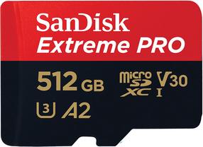Atmiņas karte SanDisk Extreme PRO, 512 GB, 200 Mb/s - 140 Mb/s