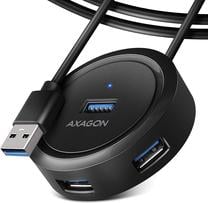 USB sadalītājs Axagon USB - 4 x USB 3.2 Gen 1 NUAXNUS4PHUEP1L USB, 4 x USB, 1.2 m, melna krās.