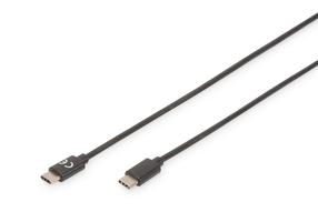 Kabelis Digitus AK-300138-030-S USB-C male, USB-C male, 3 m, juoda