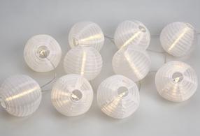 Spuldzīšu virtenes Cello, 5 m, silti balta krās., 10 LED