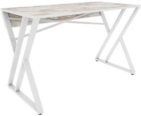 Rašomasis stalas Kalune Design Gyza 322RTC1305, 120 cm x 60 cm, 75 cm, balta sp.
