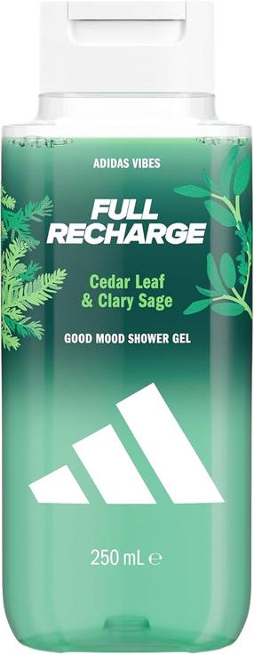 Meeste kehapesugeel Adidas Vibes Full Recharge, 250 ml