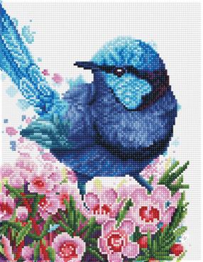 Deimantinė mozaika Diamond Dotz Splendid Fairy Wren, įvairių spalvų