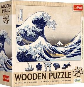 Деревянный пазл Trefl The Great Wave if Kanagawa Hokusai Katsushika, 200 шт.