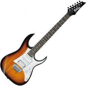 Электрогитара Ibanez Sunburst GRG140SB, коричневый цв./белый цв.