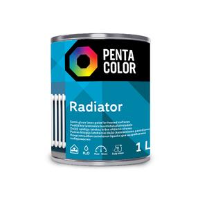 Radiatora krāsa, daudzveidīgs Pentacolor Radiator, balts krās., 1 l