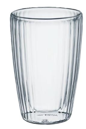 Dvigubo stiklo puodelių rinkinys Ambition Curly, skaidri sp., 0.350 l