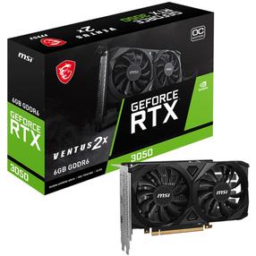 Vaizdo plokštė MSI GeForce RTX 3050, 6 GB, GDDR6