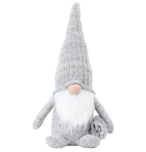 Kalėdinė dekoracija, "Nykštukas" Christmas Touch SYW-2024-11, 55 cm, pilka sp.