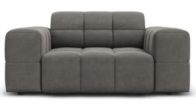 Krėslas Micadoni Home Jennifer Velvet, šviesiai pilka sp., 124 cm x 102 cm x 70 cm