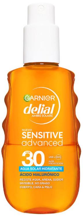 Purškiklis įdegio priežiūrai kūnui/veidui/plaukams Garnier Delial Sensitive Advanced SPF30, 150 ml