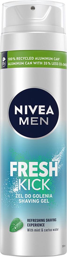 Skūšanās gēls Nivea Fresh Kick, 200 ml