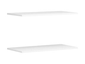 Sieninė lentyna Glamour, balta sp., 2.2 cm x 48 cm x 98.5 cm