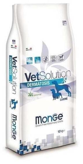 Sausā suņu barība Monge VetSolution Dermatosis, lasis, 12 kg