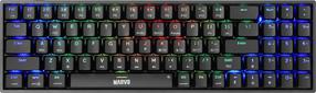 Vadu spēļu tastatūra Marvo Shogo 78 KG956, Angļu (US), melna krās.