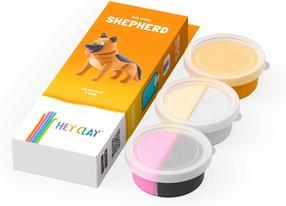 Набор для изготовления глиняных фигурок Hey Clay Herding Dog, многоцветный