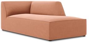 Sofa Micadoni Home Ruby Velvet Chaise Longue, rožinė sp., dešininė, 181 x 93 cm x 69 cm