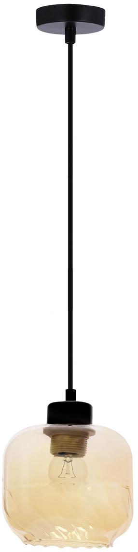 Светильник потолочный Candellux Lighting Marla 31-58256, E27, 1 x 40 Вт, янтарный цв. / черный цв.