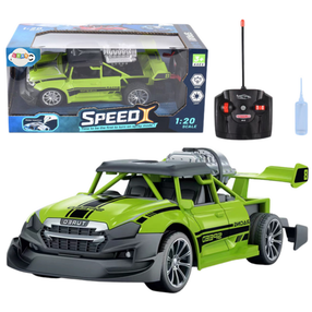 Rc automašīna Lean Toys Speed X, 1:20, zaļa krās.