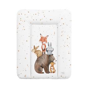 Mähkimismatt Ceba Baby Basic Forest Friends, 70 cm x 50 cm, pruun v./valge v./oranž v.