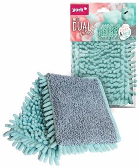 Mops York, Dual Splash, 400 mm, zaļa krās./pelēka krās.