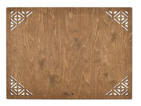 Stalo padėkliukas Hermia Corpat, 45 cm x 33 cm, 4 vnt., Ruda sp.