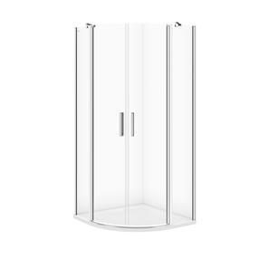 Душевая кабина Cersanit Moduo S162010, полукруглая, без поддона, 90 см x 90 см x 195 см, прозрачный цв./хромовый цв./прозрачный