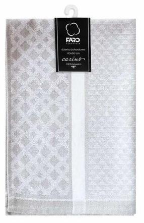 Virtuvinis rankšluostis Carino SDA-11, baltas/pilkas, 60 cm x 40 cm