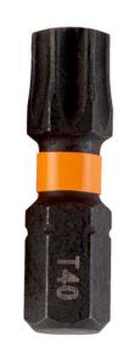 Smūginiai atsuktuvų antgaliai Bahco 66IM/T40C-2P, T40, 25 mm, 1/4", Ø6.65 mm