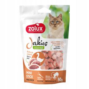 Kārumi kaķiem Zolux Jerkies, pīles gaļa, 0.050 kg