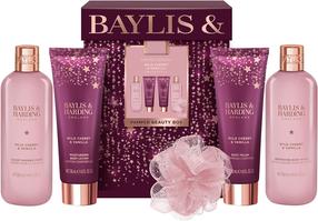 Ķermeņa kopšanas līdzekļu komplekts Baylis & Harding Pamper Beauty Set Wild Cherry & Vanilla, 5 gab.