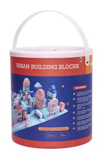 Medinės kaladėlės Urban Building Blocks 6194, 181 vnt.