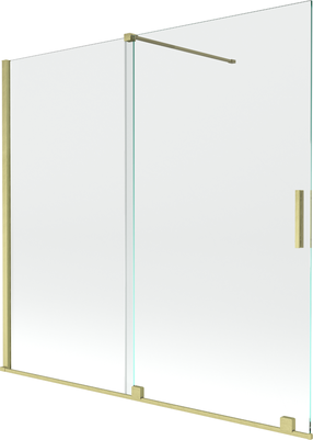 Vonios sienelė Mexen Velar II, 150 cm x 170 cm, brushed gold sp./grūdintas