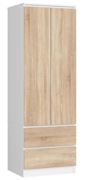 Spinta Akord Furniture Factory Star K60, sonoma ąžuolo sp., 60 cm x 51.5 cm x 180 cm