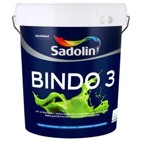 Sienu krāsa Sadolin Bindo 3, balts krās., 15 l