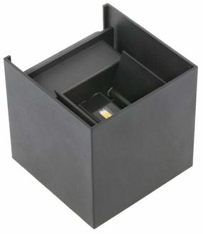 Sieninis lauko šviestuvas GTV Missouri K, 7W, LED, IP54, pilka sp., 10 cm x 10.2 cm
